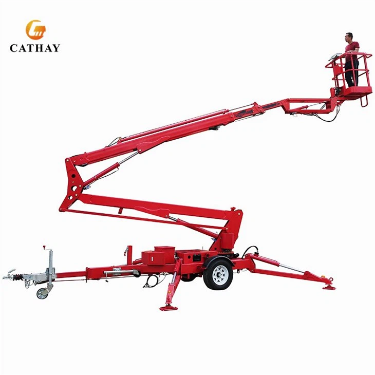 Aerial Working Platform Of Towable Boom Lift Platform